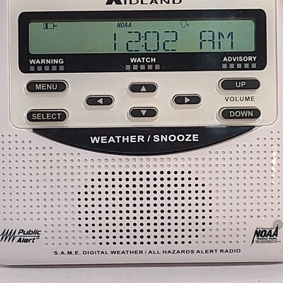Midland Weather Alert Radio with NOAA All Hazard WR-120 ELECTRIC OR BATTERY - Image 1 of 4