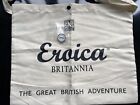 NEW L'Eroica Britannia canvas Musette & Large Limited Edition Metal Button Badge