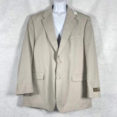Blazer Jos A Bank Para Hombre 48L Arena Abrigo Deportivo Mezcla Tropical Lana Algodón $698 Nuevo Foto 1 de 4