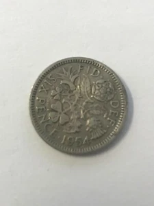 1954 - Lucky Tanner - Sixpence - Coin - Circulated - Picture 1 of 1