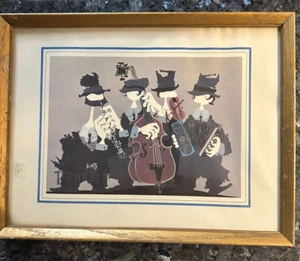 Art Print "The Traveling Musicians" by Paul Freeman – Chassidic Musician Art - Picture 1 of 4