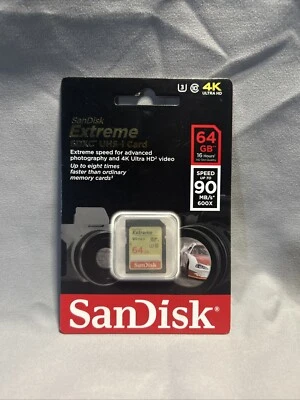 Sandisk 64G extreme RX100 VII 4K HD SD card for Sony RX100 VI VA IV RX10 III II - Image 1 of 2