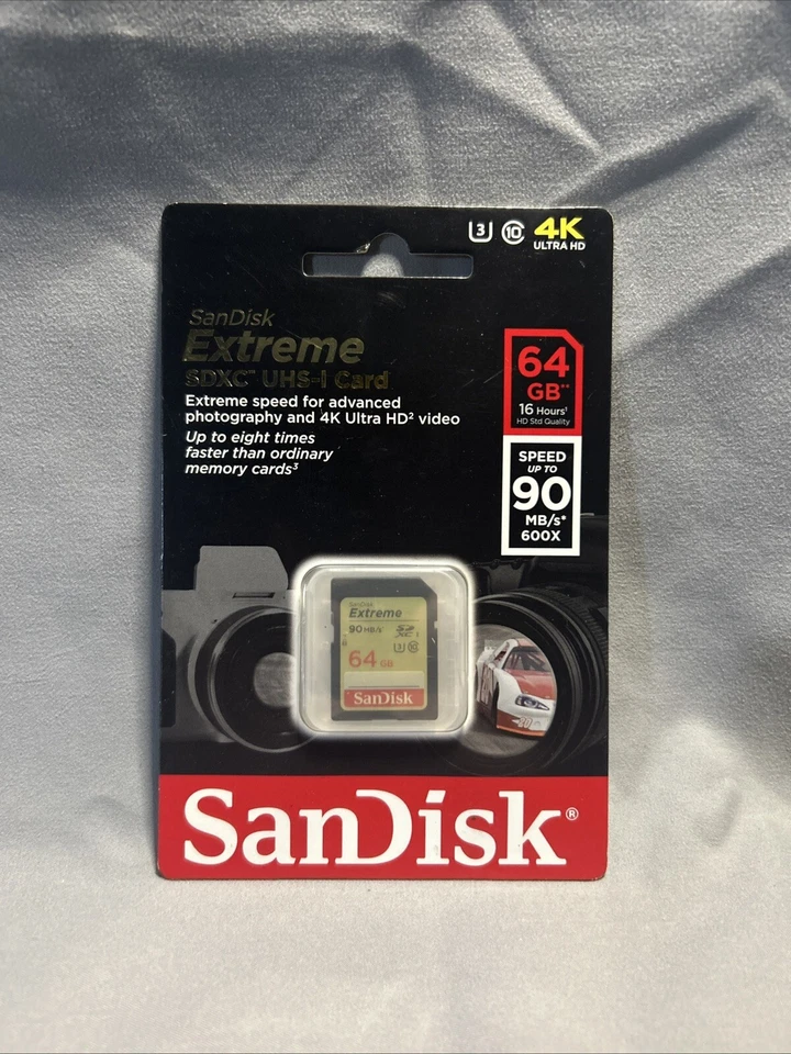 Sandisk 64G extreme RX100 VII 4K HD SD card for Sony RX100 VI VA IV RX10 III II - Image 1 of 2