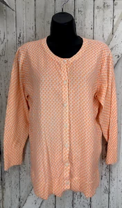 Merona Womens Light Weight Orange Pop Over Cardigan Large Tunic Cover Up - Picture 1 of 7