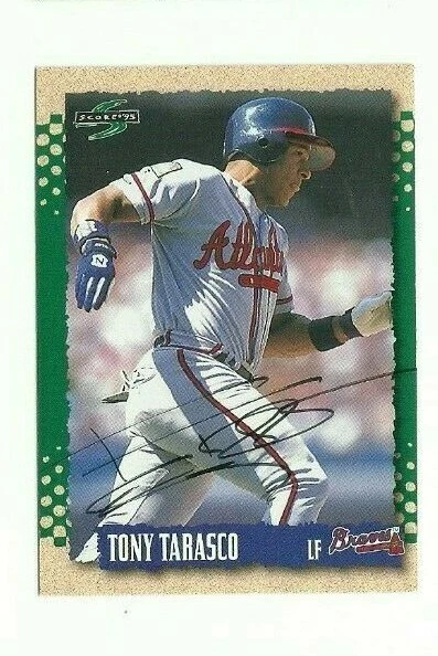 Tony Tarasco 1995 Score autographed auto signed card Braves - Image 1 of 1