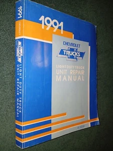 Chevrolet 1991 unidad de camión manual de taller de reparación/libro original camioneta 454ss++ - Imagen 1 de 4