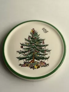 Spode Decorated Christmas Tree Trivet England S3324D Holiday Decor 5 3/4” - Picture 1 of 13