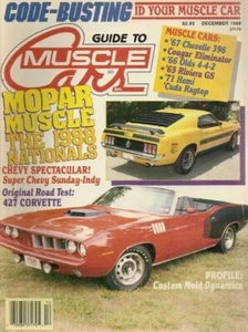 GUIDE TO MUSCLE CARS 1988 DEC - T-37 & GT-37,ELININATOR, 428SCJ TWISTER, GSX - Imagen 1 de 1