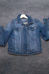 Women's Aeropostale Low Cut Blue Jean Jacket - Picture 1 of 9