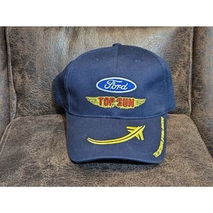 FORD Top Gun Hat Aviation Naval Cap Centennial: Strap Back Blue AirVenture - Picture 1 of 5
