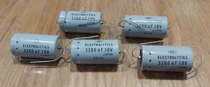 Condensadores NTK Electrolytics R0706 (x5) 3300MFD 3300μF 10V - NOS - Imagen 1 de 1