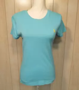 Ralph Lauren Sport Women’s Blue Cotton Short Sleeve T-Shirt Top Size Large - Picture 1 of 5