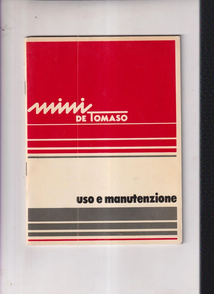 INNOCENTI MINI DE TOMASO -LIBRETTO USO E MANUTENZIONE 1978- - Immagine 1 di 1