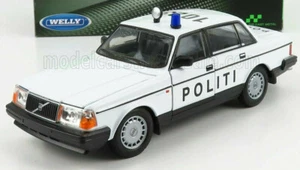 wonderful diecast-modelcar VOLVO 240GL "POLITI" (DK) 1986 - white - 1:24 - lim. - Picture 1 of 2