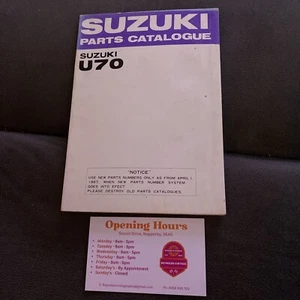 Suzuki U70 1967 parts catalogue Genuine - Picture 1 of 7