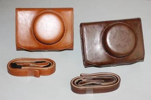 Leather Camera Case Bag Cover Protector for Canon EOS M With 22mm Lens - Picture 1 of 8