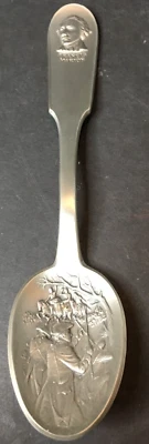 Franklin Mint Revolutionary War Hero Francis Marion Pewter Collectible Spoon - Image 1 of 4