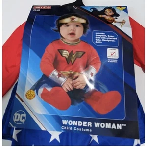 Costume neonato Rubie's DC Wonder Woman per Halloween 0-6 mesi NUOVO - Foto 1 di 3