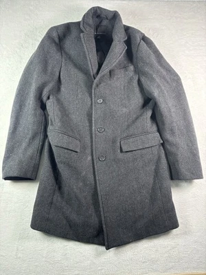 BANANA REPUBLIC Wool Charcoal Gray Overcoat Topcoat Trench Coat Jacket Men M - Image 1 of 4
