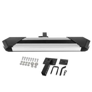 2" Receiver Pickup SUV Rear Bumper Guard Chrome Pleated Towing Tow Hitch Steps - Picture 1 of 5