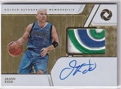 2019-20 Panini Opulence Jason Kidd Golden Patch Auto 07/10 SP - Image 1 of 2