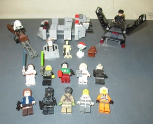 Lego Star Wars Minifigure and Vehicle Lot - Han Luke Leia - Picture 1 of 3
