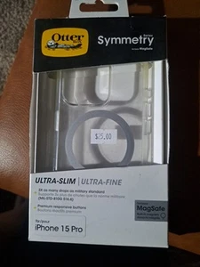 OTTERBOX iPhone 15 Pro Symmetry Series Case with MagSafe Clear - Picture 1 of 2