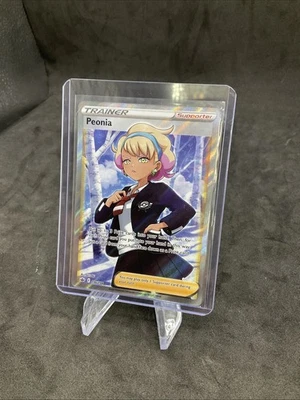 Peonia 196/198 - Chilling Reign - Full Art Trainer Pokemon Card - NM Condition - Image 1 of 4