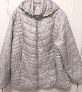 Chaqueta acolchada con capucha ligera resistente al viento Xersion para hombre talla 2X - Imagen 1 de 9