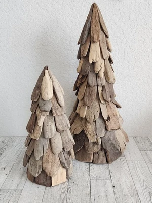 Driftwood Christmas Trees Rustic Winter Woodland - Image 1 of 4