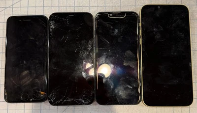 LOT OF 4 MISCELLANEOUS iPHONES - *AS-IS FOR SALVAGE/PARTS/DISASSEMBLY* - Image 1 of 4