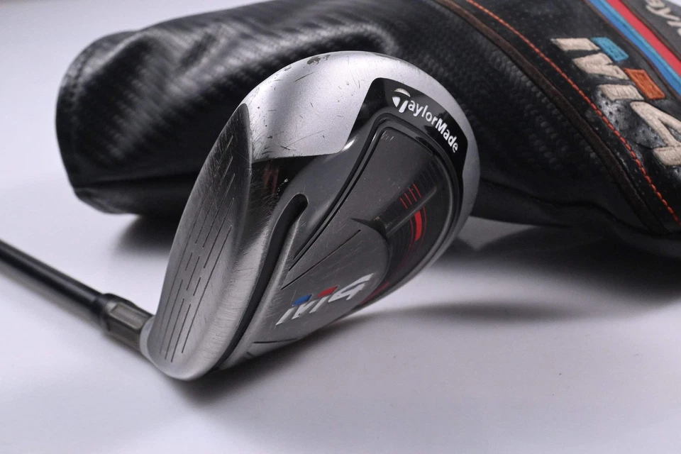 Left Hand Taylormade M4 #3 Wood / 16.5 Degree / Stiff Flex Fujikura Atmos Red 6 - Image 1 of 4