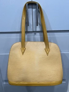 Vintage Louis Vuitton Schultertasche Lussac Gelb Epi Leder - Bild 1 von 22