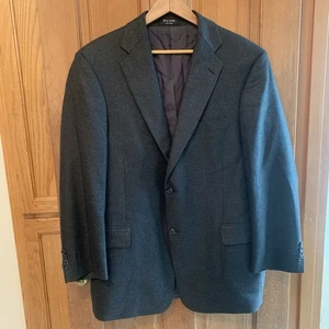 John W Nordstrom Mens Size 44 Reg Sport Coat Suit Jacket 2 Button Charcoal Gray - Picture 1 of 14