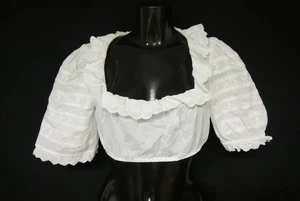 Gr.38 Dirndlbluse weiß Bluse für Dirndl Sportalm mit Spitze Stickerei B11215 - Bild 1 von 4