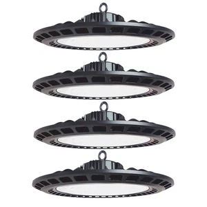 4*LED Garage Lights UFO High Bay Super Bright Warehouse Factory Shop GYM Light - Picture 1 of 12