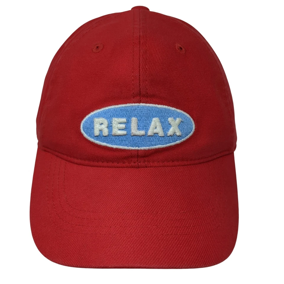 Relax Fitted Hat Red One Size Embroidered Tommy Bahama Vent Holes - Image 1 of 4