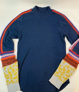 Rare Free People Switch It Up Boho Thermo Knit Deko Fun Cuff Top XL* LESEN - Bild 1 von 10