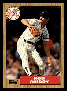 Ron Guidry 1987 Topps Tiffany Print Run 30.000 #375 Mint - Bild 1 von 2