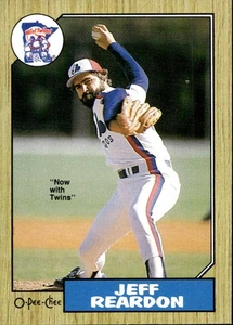 1987 O-Pee-Chee Jeff Reardon - Bild 1 von 2