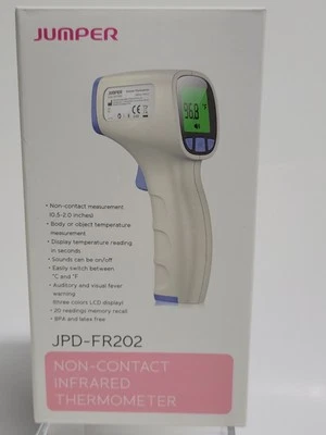 Jumper Termometro Frontale Senza Contatto -Temperatura Infrarossi Digitale Istantaneo - Immagine 1 di 4