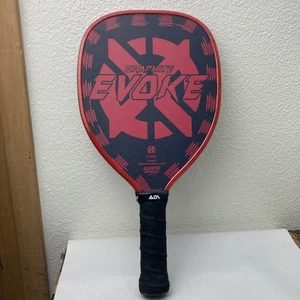 Raqueta de pádel Pickleball de grafito roja Onix Evoke Teardrop usada + CUBIERTA #b - Imagen 1 de 24