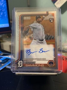 2025 Topps Chrome Bryan Sammons Rookie Autograph RC • #RA-BSA - Picture 1 of 2