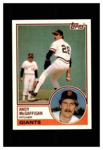 1983 TOPPS TRADED BASEBALL SAN FRANCISCO GIANTS #68T ANDY McGAFFIGAN