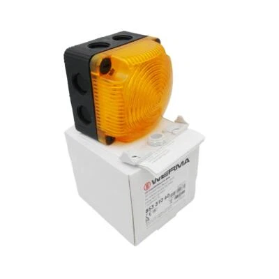 WERMA 85331060  853 310 60 LED-SIGNALLEUCHTE, BLINKLICHT, GELB 230V -new- - Bild 1 von 3