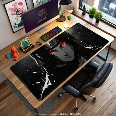 Itachi Uchiha Desk Mat - Sharingan Gaming Mouse Pad, Akatsuki Anime Desk Mat - Image 1 of 4