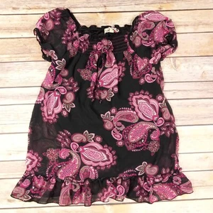 Blusa Speechless BOHO Niñas Mediana Corbata Rosa Paisley - Imagen 1 de 7