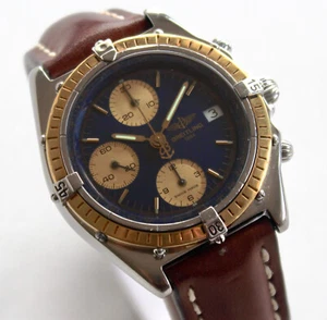 BREITLING Men's Watch, 81950 Chronomat, Automatic, 41mm, SOLID 18K GOLD BEZEL!!! - Picture 1 of 10