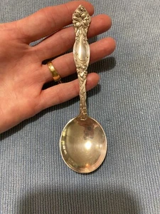 International Sterling Silver Frontenac 1903 Round Bowl Soup Spoon- 5"-21g Antiq - Picture 1 of 24