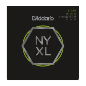 Cuerdas para guitarra eléctrica D'Addario NYXL1156 herida de níquel; medidores 11-56 afinación D - Imagen 1 de 3